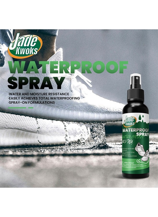 Waterproof Spray,Long Lasting High Performance Universal Shoes Dirt Protector Spray ，Universal Protector Spray Colourless Clear，Oil Proof Anti Fouling and Waterproof Shoes Spray，Unmatched Defense Against Dirt 120ml