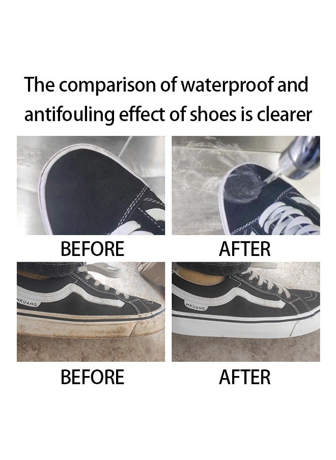 Waterproof Spray,Long Lasting High Performance Universal Shoes Dirt Protector Spray ，Universal Protector Spray Colourless Clear，Oil Proof Anti Fouling and Waterproof Shoes Spray，Unmatched Defense Against Dirt 120ml