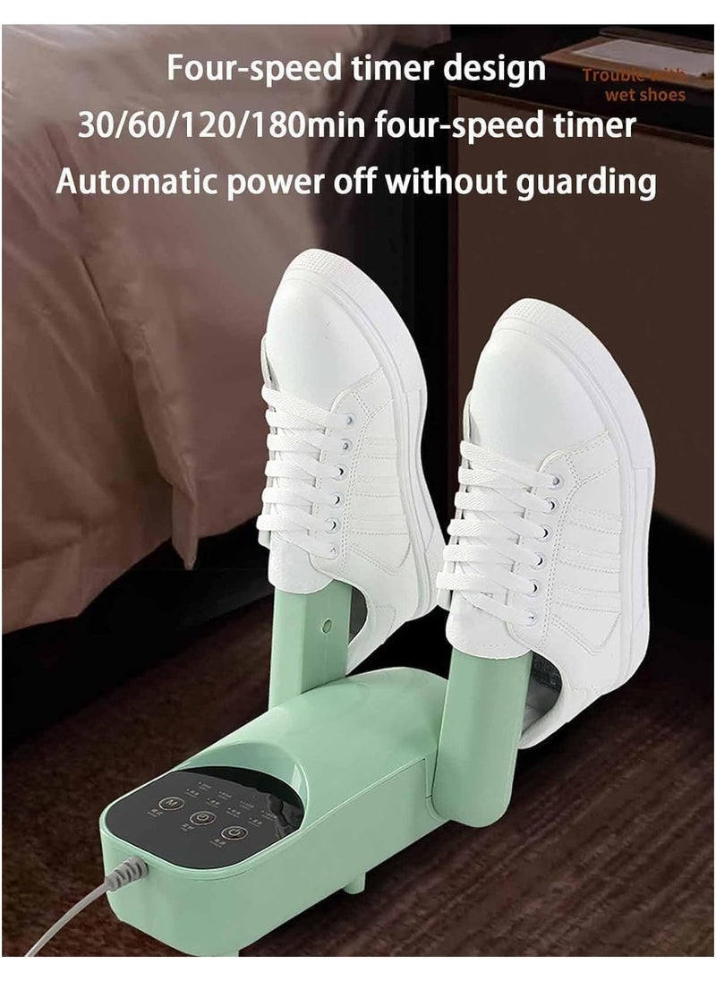 Ski Boots Dryer & Electric Shoe Dryer with Adjustable Drying Rack, 30/60/120/180min Timer, Glove Dryer & Boot Warmer for Sweaty Shoes, Sneakers, Winter Gear – Fast & Efficient Drying Solution