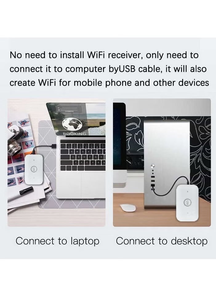 Portable WiFi Hotspot Mifi – Universal 4G Pocket WiFi Router, High-Speed Internet on-the-Go, Secure Connection for Multiple Devices, Ideal for Travel, Work, and Remote Areas