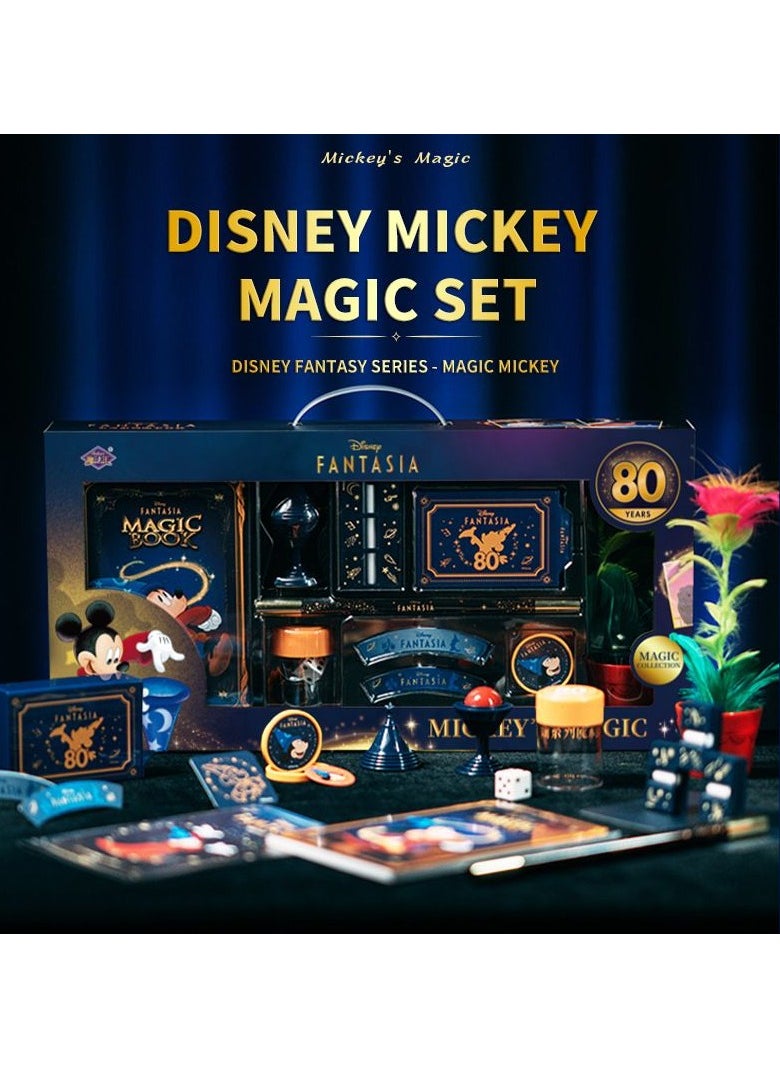 Disney Magic Tricks Mickey Mouse 15 IN 1 Carnival Magic Gift Box Simple Magic Prop Beginners Magic Kit For Kids Birthday Gift