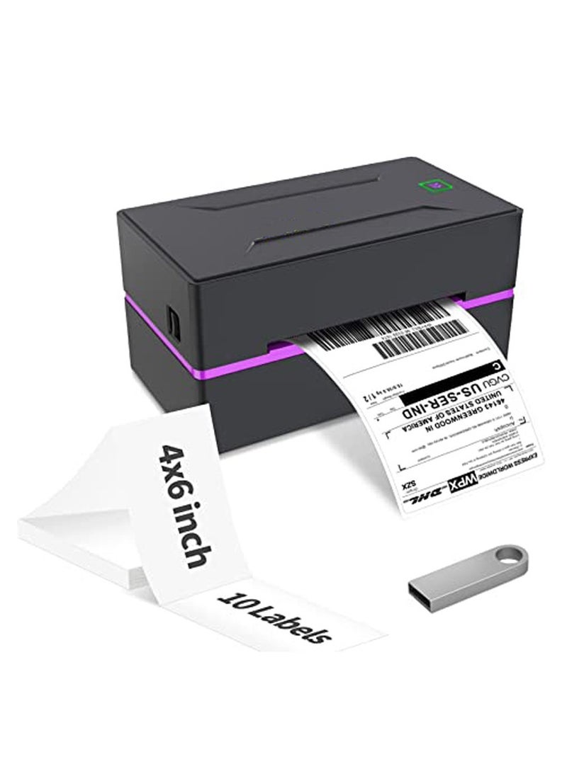 High-Speed Bluetooth Thermal Label Printer - Easy to Use, Compatible with Windows & Mac, Ideal for Shipping Labels, Logistics, Office, Home & Warehouse, Supports Various Label Sizes, No Ink or Toner Required