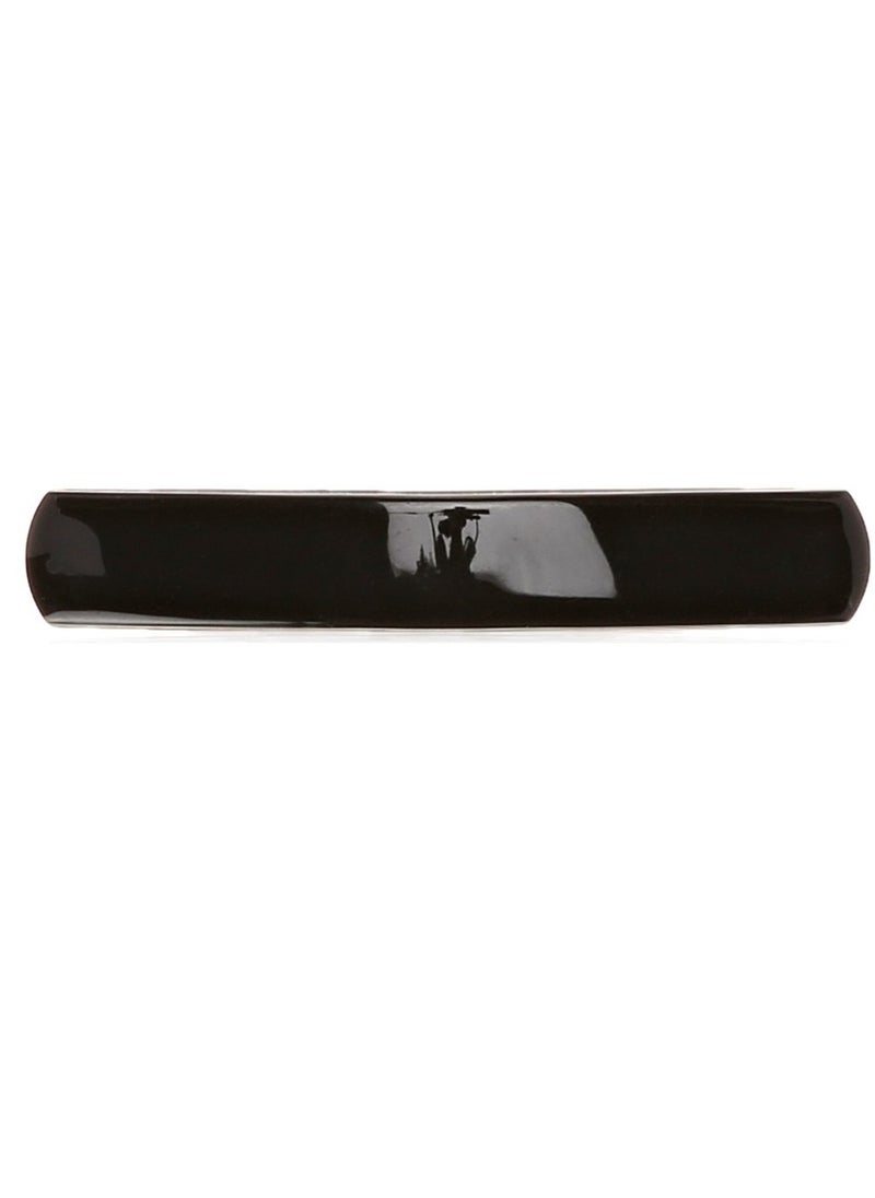 Caravan Extra Long Basic Automatic Black Barrette, 0.5 Ounce