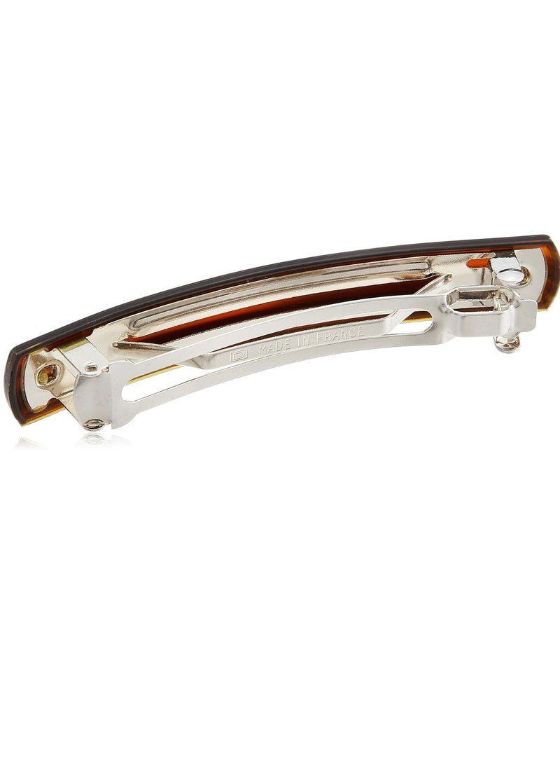 Caravan French Medium Auto Barrette Tortoise Model No. 7070