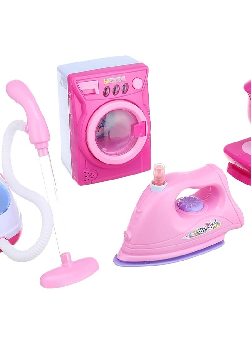 Pretend Play Accessory Toy Set for Kids, Girls, Boys Gifts Washing Machine