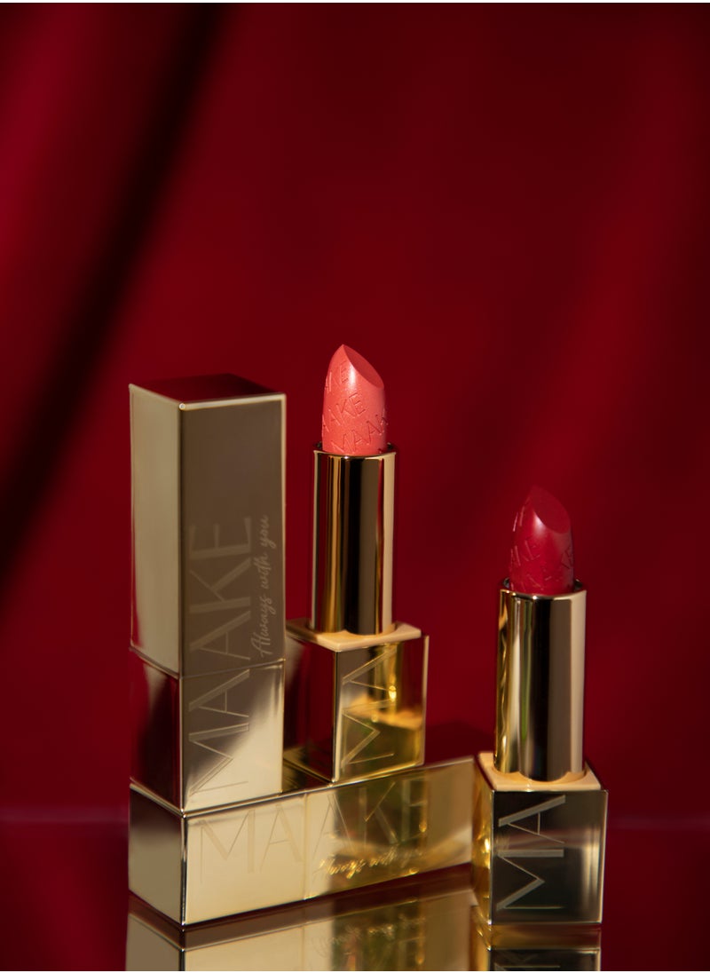MAAKE Merlot Metallic Shine Lipstick - 4g