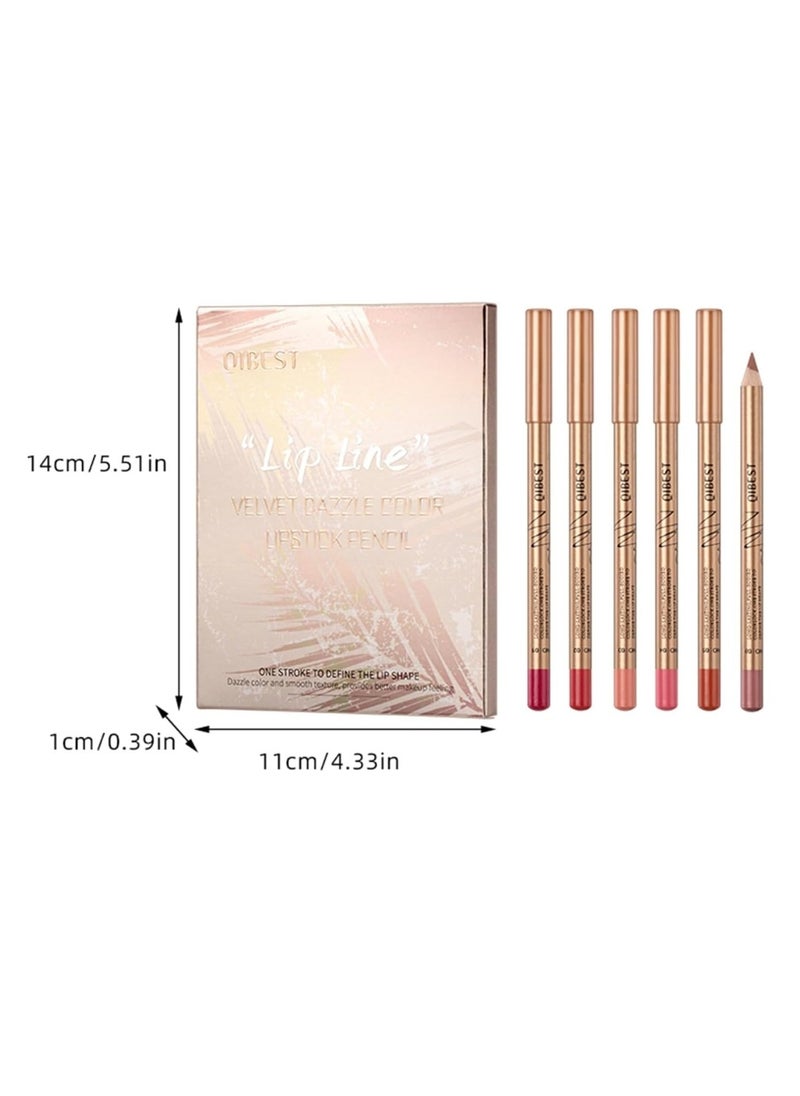 12Pcs Lip Line Velvet Dazzle Color Lipstick Pencil Matte Lipstick Lip Liner Pencil Set Smooth and Long Lasting Makeup Lippie Pencil Creamy Lips Liner High Pigmented Natural Makeup Matte Lipstick Plumping Lips Pencil Lip Liner Set