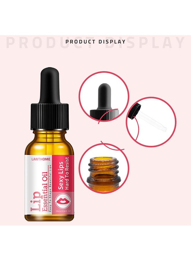 Lip Essential Oil，Brrnoo Lip Essential Oil, Premium Therapeutic Grade Oil Beauty Exfoliating For Lip Care Nourishing & for Aromatherapy, Diffuser, Lips Care, Massage 10mL