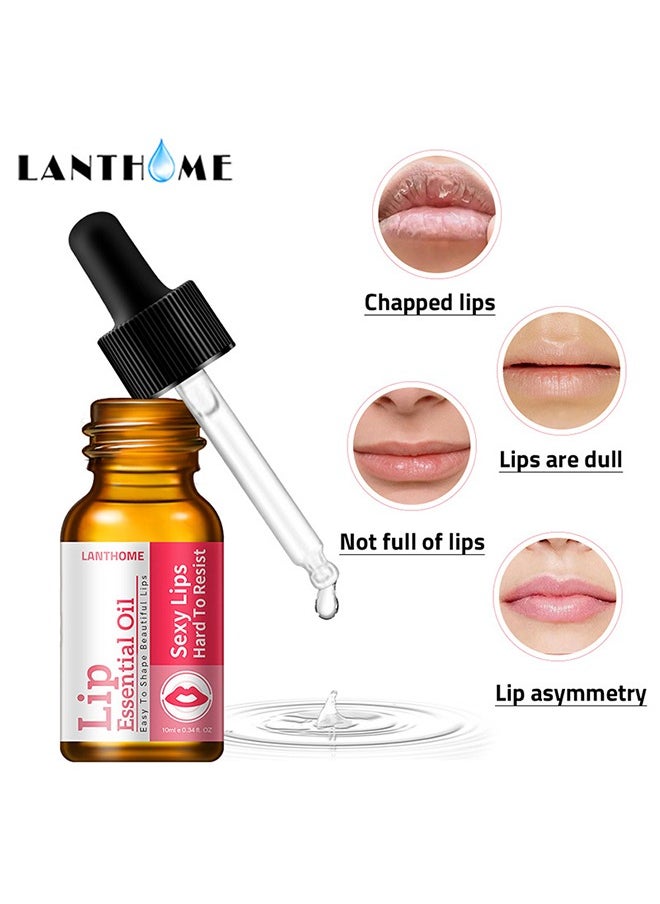 Lip Essential Oil，Brrnoo Lip Essential Oil, Premium Therapeutic Grade Oil Beauty Exfoliating For Lip Care Nourishing & for Aromatherapy, Diffuser, Lips Care, Massage 10mL