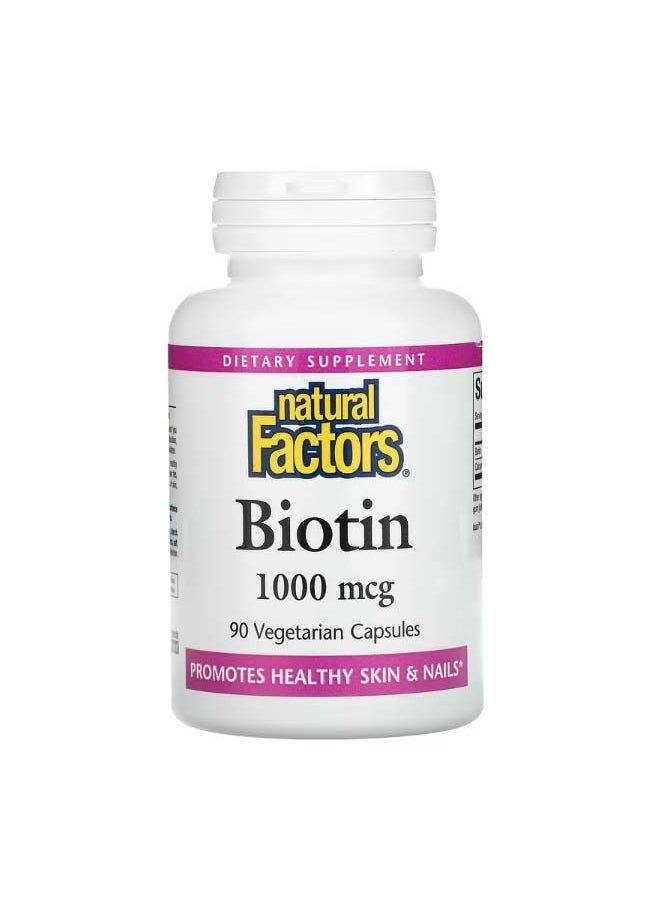 Biotin 1000 mcg 90 Vegetarian Capsules