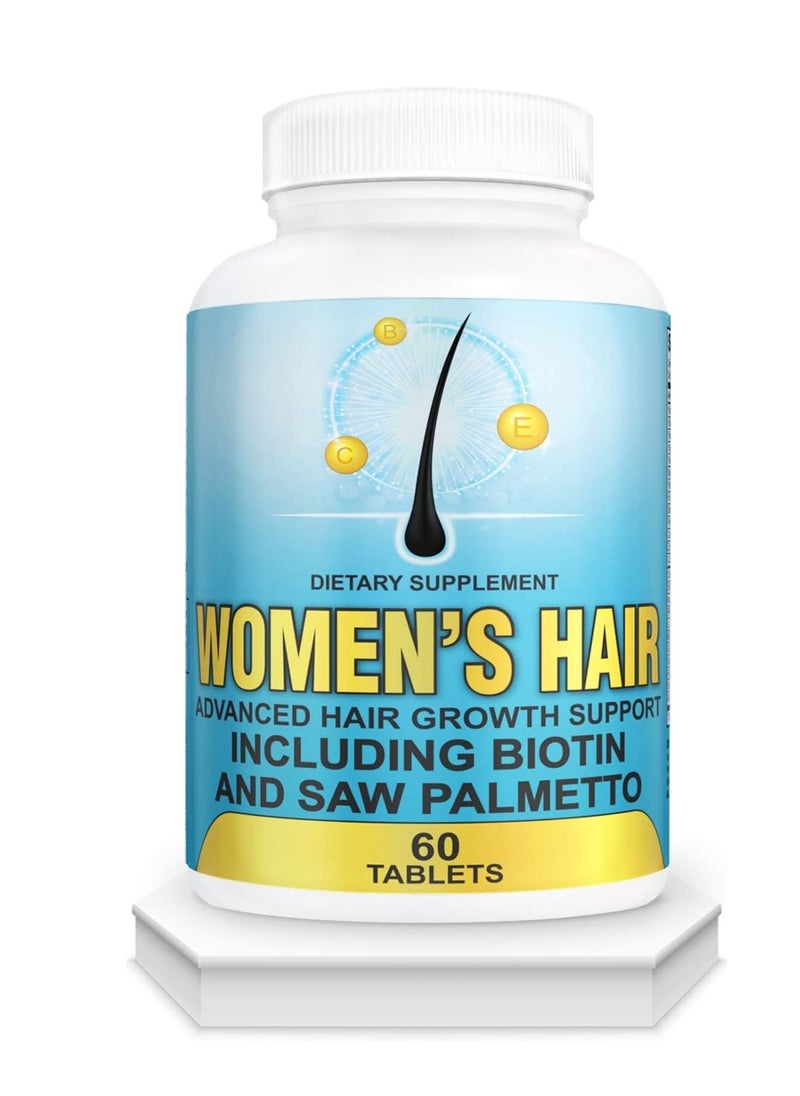 Women's Hair including Biotin and Saw Palmetto 60 Tablets