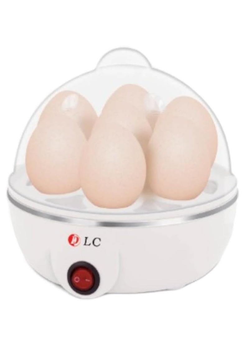 Egg Cooker, 350W Electric Egg Beater, White Egg Steamer, Egg Cooker, 7 Egg Volume Steamed Egg Automatically Closed, Double Steamed Egg. Color White (single-deck(7 PCS))