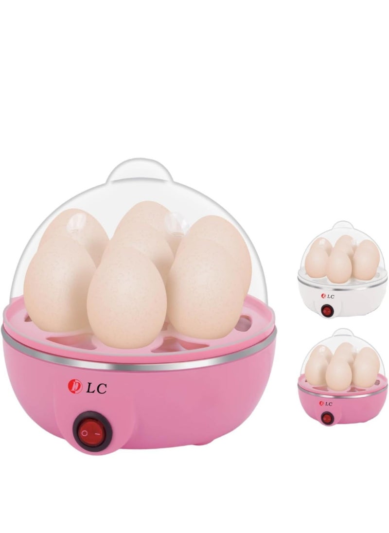 Egg Cooker, 350W Electric Egg Beater, White Egg Steamer, Egg Cooker, 7 Egg Volume Steamed Egg Automatically Closed, Double Steamed Egg. Color White (single-deck(7 PCS))