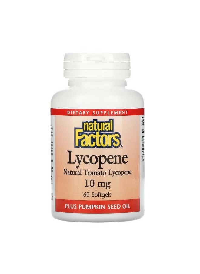 Lycopene 10 mg 60 Softgels