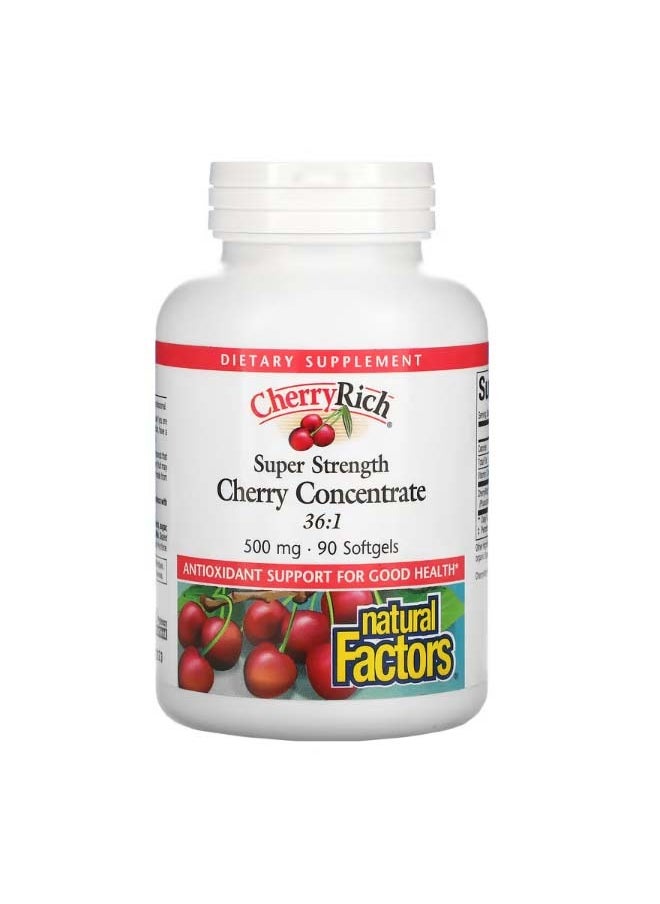 Cherry Concentrate Super Strength 500 mg 90 Softgels