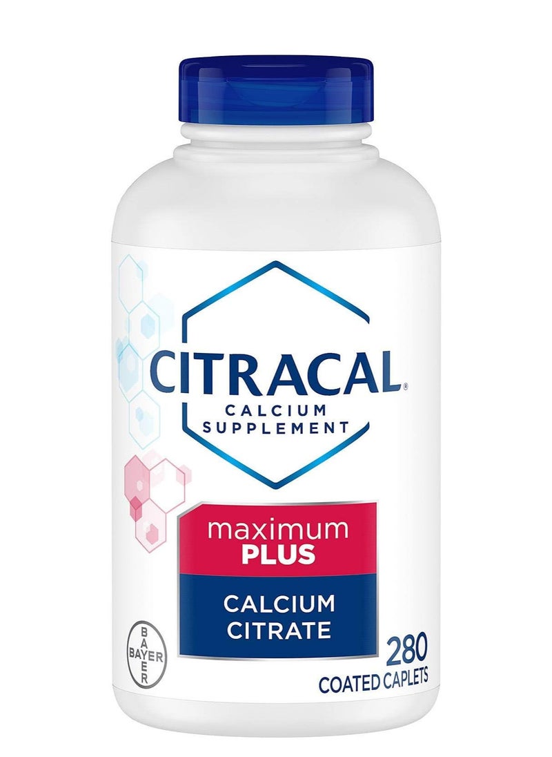 Maximum Plus, Highly Soluble, Easily Digested, 630 mg Calcium Citrate with 500 IU, 280 Count