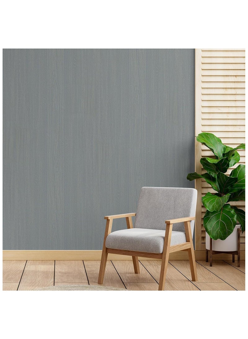 45cm x 5m Waterproof, Moisture-Proof, and Oil-Proof Faux Wood Grain Self-Adhesive Wallpaper for Home Renovation