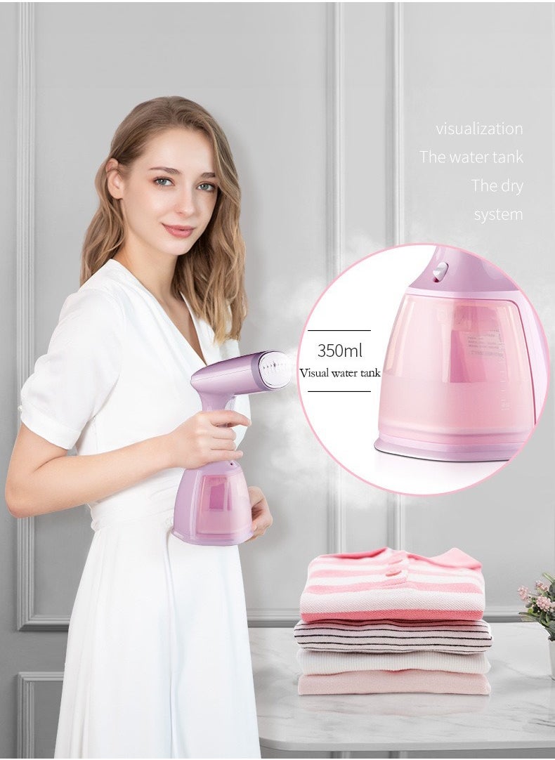 Portable handheld steam iron with 1500W fast heating and a 350ml large capacity water tank