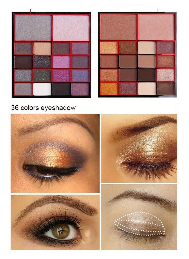 VERONNl 74 colors eyeshadow makeup kit