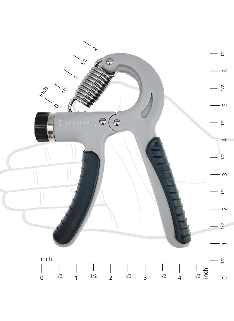 Grip Strength Trainer, Hand Grip Strengthener with Adjustable Resistance Non-Slip Forearm Strengthener Hand Gripper