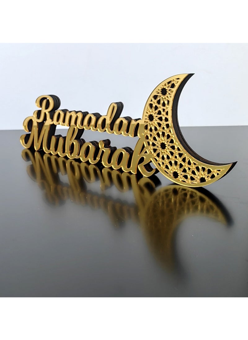 Ramadan Decorations for Home, Tabletop Decors Mubarak Sign,Ramadan Kareem Sign Eid Decoration Home Decor Ramadan Table Sign