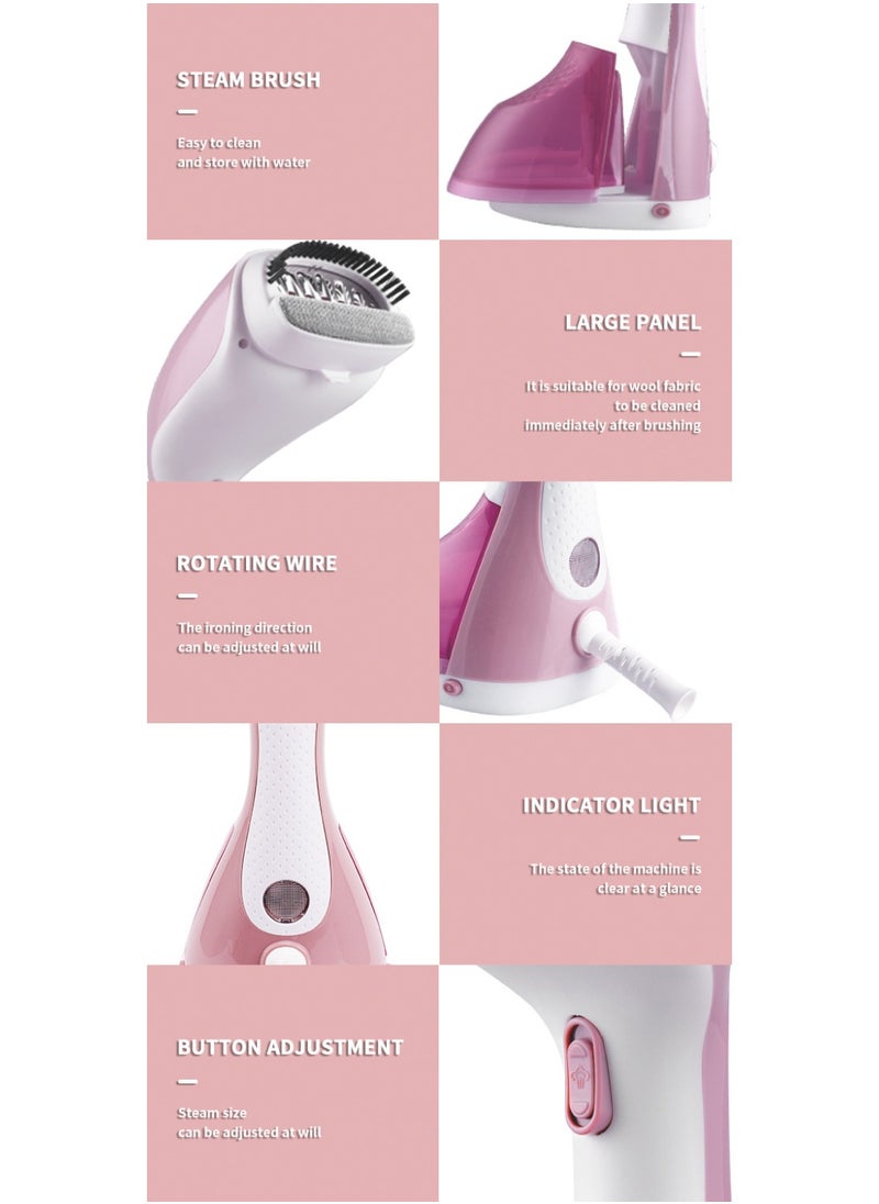 Steamer Iron High-Power Handheld Garment Steamer Clothes Steamer Portable Steam Iron 30s Fast Heat-up Ironing Wrinkle Remover -1400W 220ML