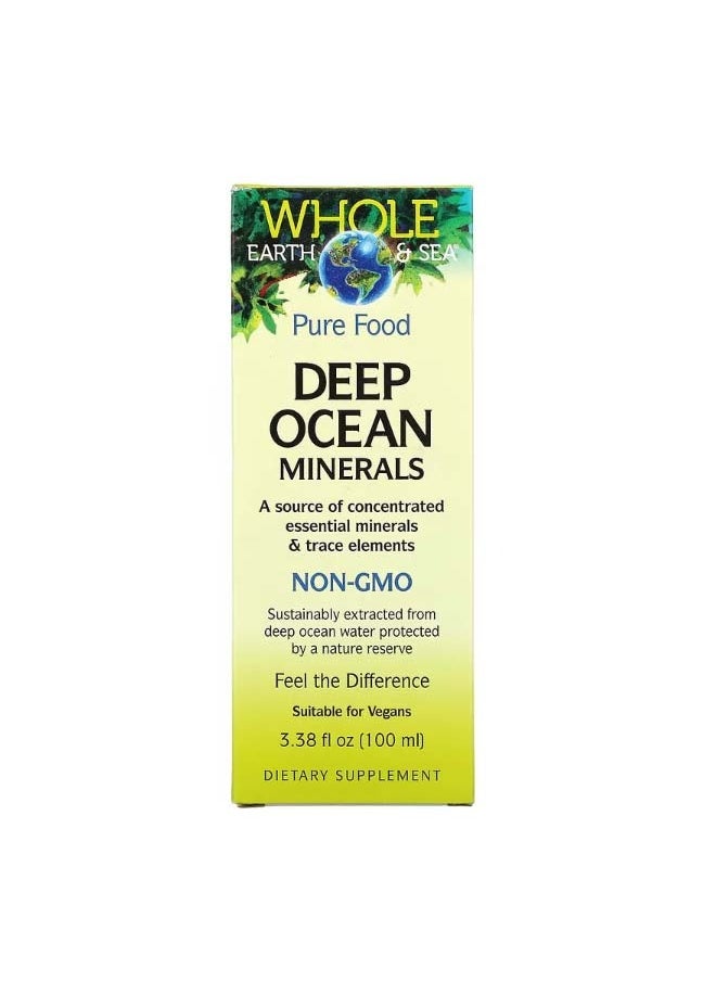 Whole Earth And Sea Deep Ocean Minerals 3.38 fl oz 100 ml