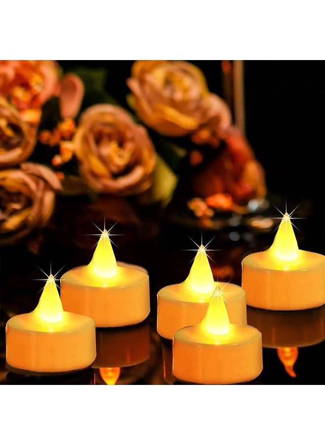 24Pcs Tea Lights Candles Ramadan Decorations, Flameless LED Tea Lights, Electric Candles for Wedding, Centerpieces and Home Decor