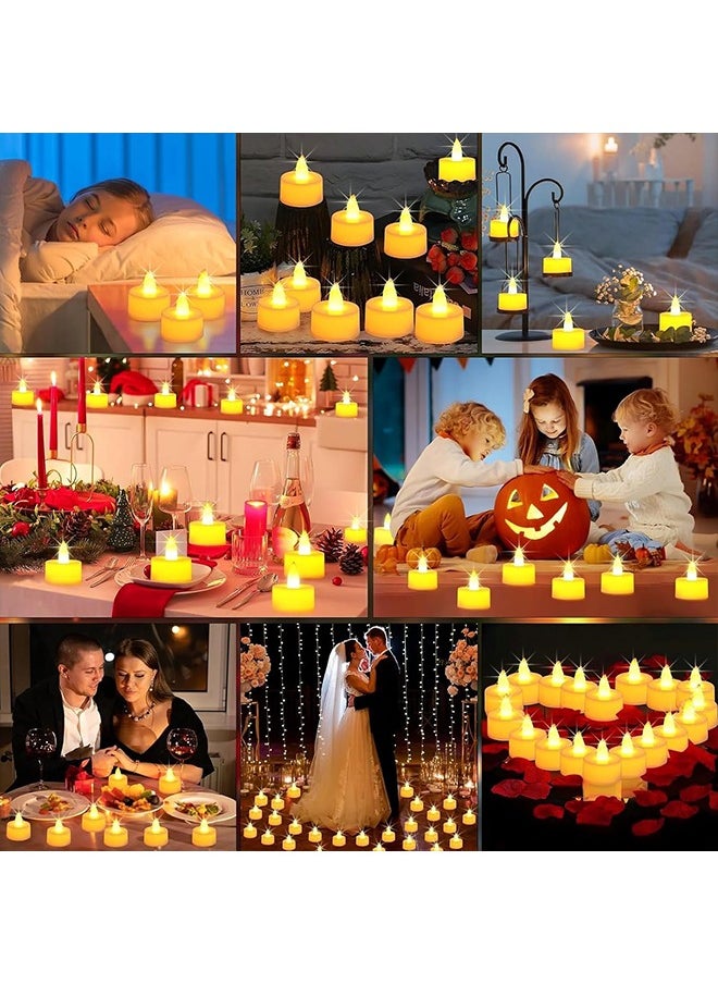 24Pcs Tea Lights Candles Ramadan Decorations, Flameless LED Tea Lights, Electric Candles for Wedding, Centerpieces and Home Decor