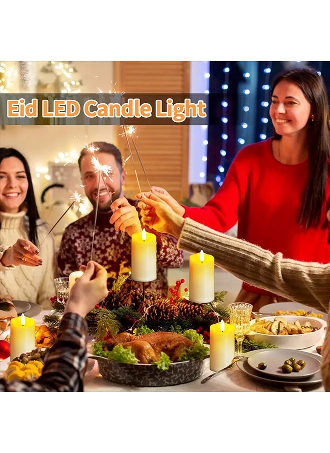 Ramadan Decorations, 12Pcs Candles Lights, Flameless Decorative Smokeless LED Tea Light Candle for Wedding, Ramadan Decor