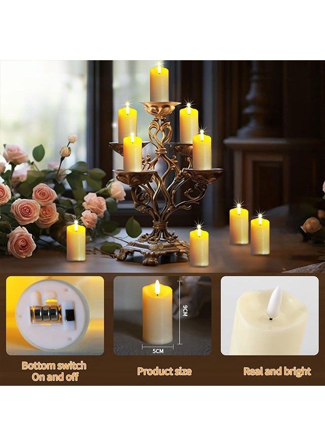 Ramadan Decorations, 12Pcs Candles Lights, Flameless Decorative Smokeless LED Tea Light Candle for Wedding, Ramadan Decor