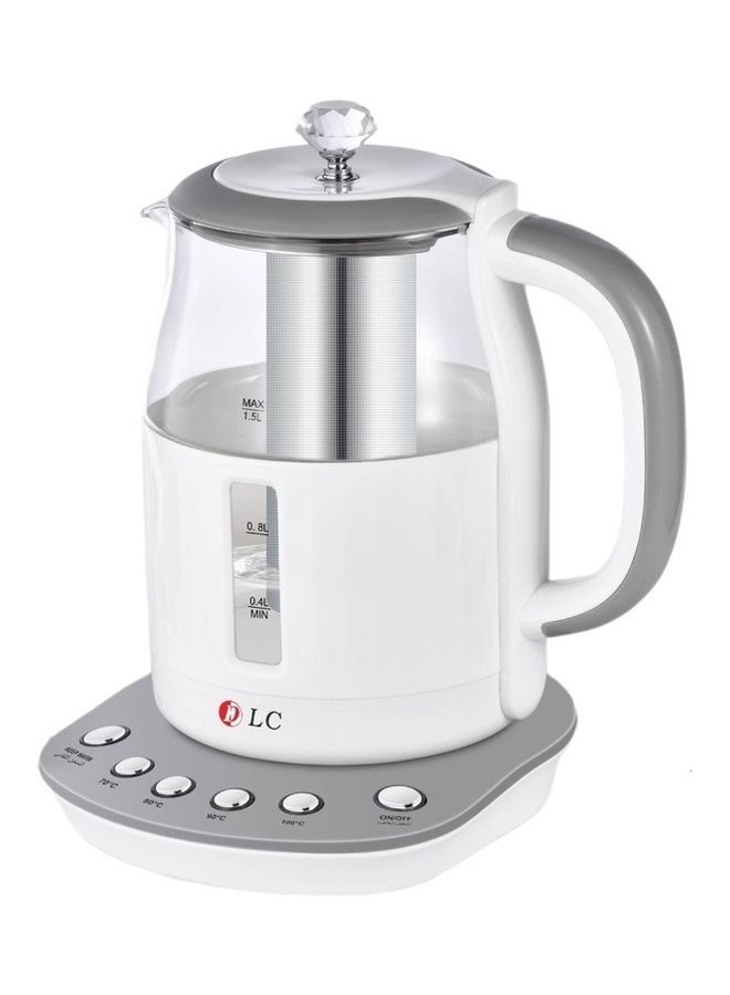 Digital Electric Water Kettle With Filter 1.5 L 1850 W DLC 33200W White