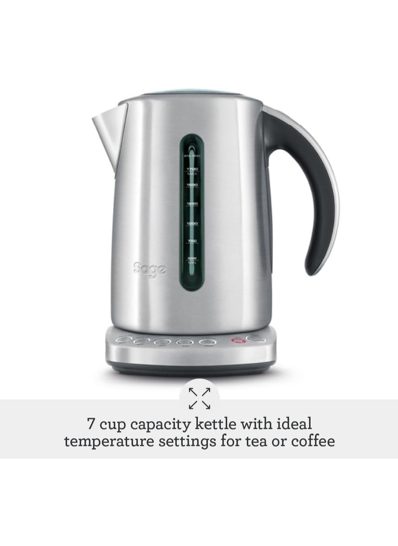 The Smart Kettle - Quiet and Cordless Electric Kettle - Fast Boil, Brushed Stainless Steel - UAE Version, 2 Year Warranty