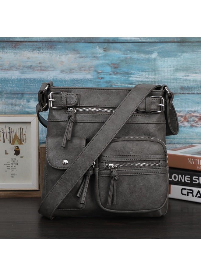Small Crossbody Purses For Women Shoulder Bag (01-Grey-Bh)