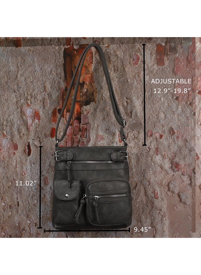 Small Crossbody Purses For Women Shoulder Bag (01-Grey-Bh)