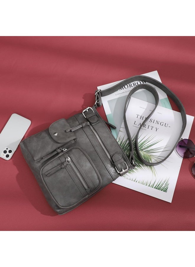 Small Crossbody Purses For Women Shoulder Bag (01-Grey-Bh)