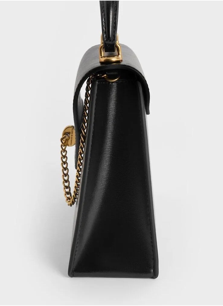 Charles & Keith Samantha Envelope Top Handle Bag