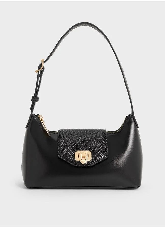 Charles & Keith Awen Belted Shoulder Bag