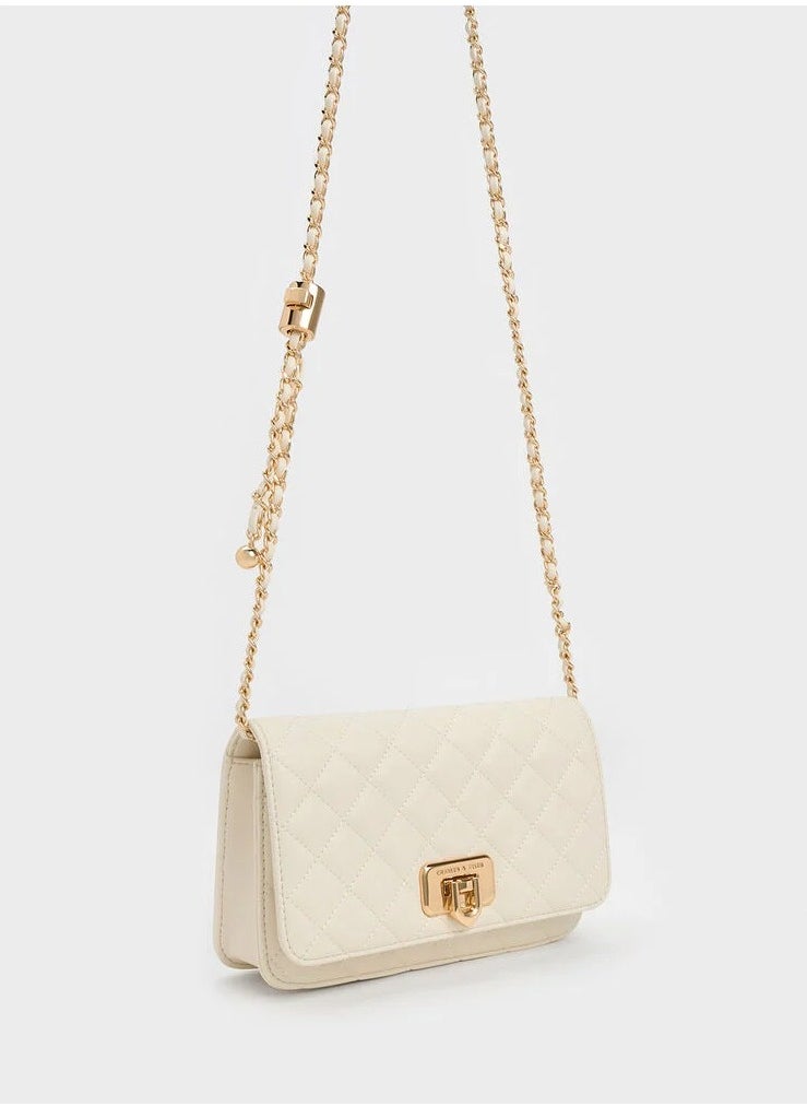 Cressida Quilted Push-Lock Clutch