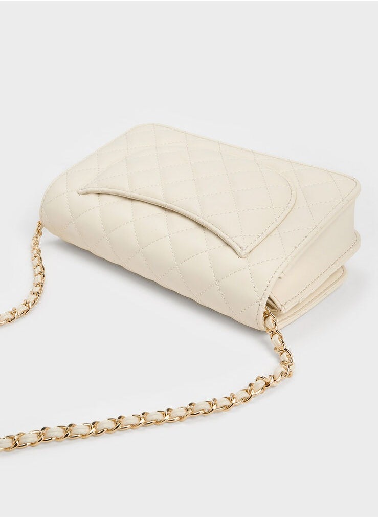 Cressida Quilted Push-Lock Clutch