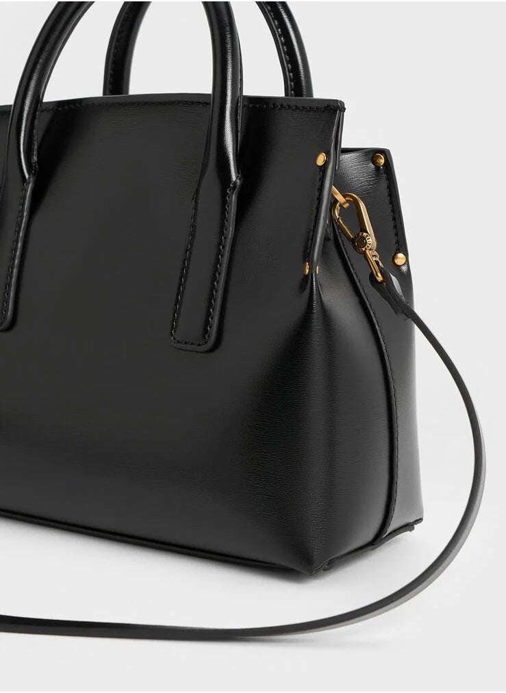 Rene Structured Top Handle Bag