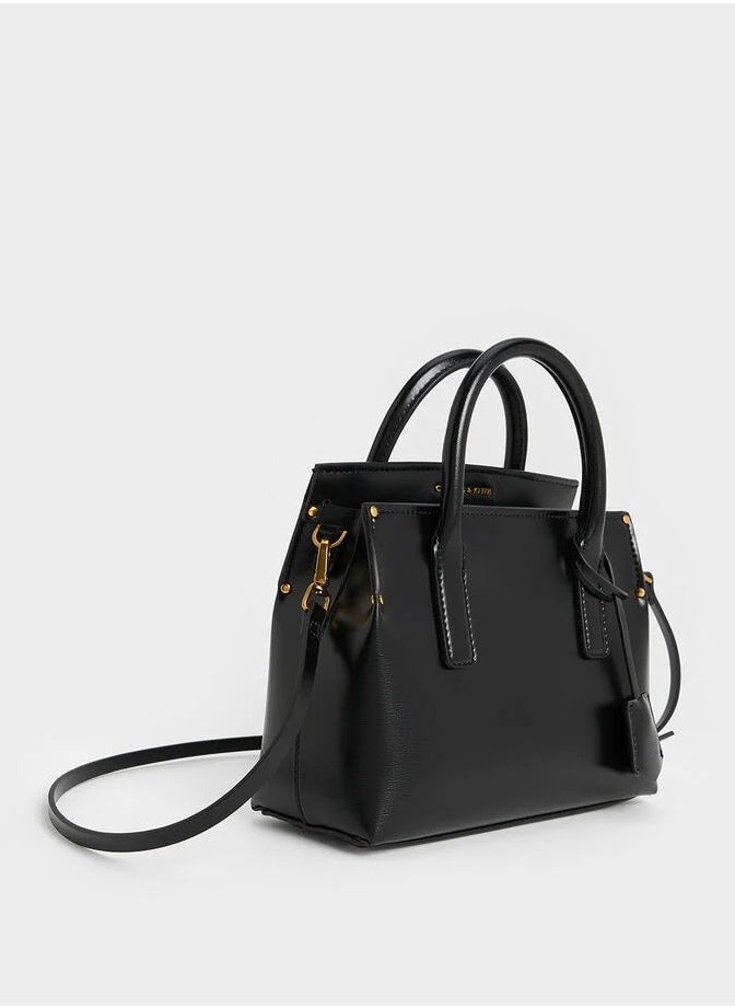Rene Structured Top Handle Bag