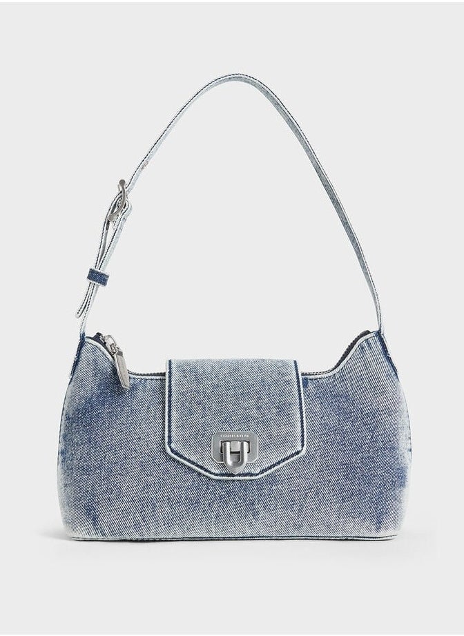 Charles & Keith Awen Belted Shoulder Bag