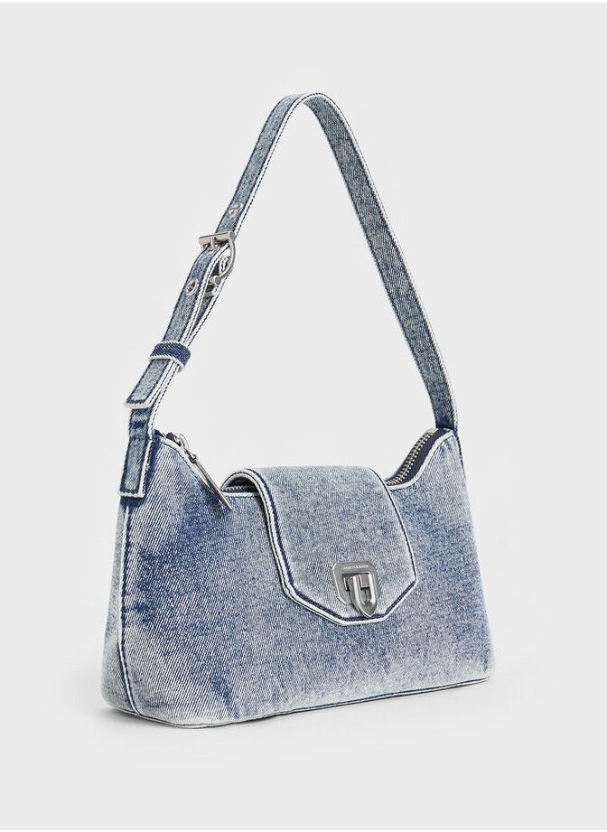 Charles & Keith Awen Belted Shoulder Bag