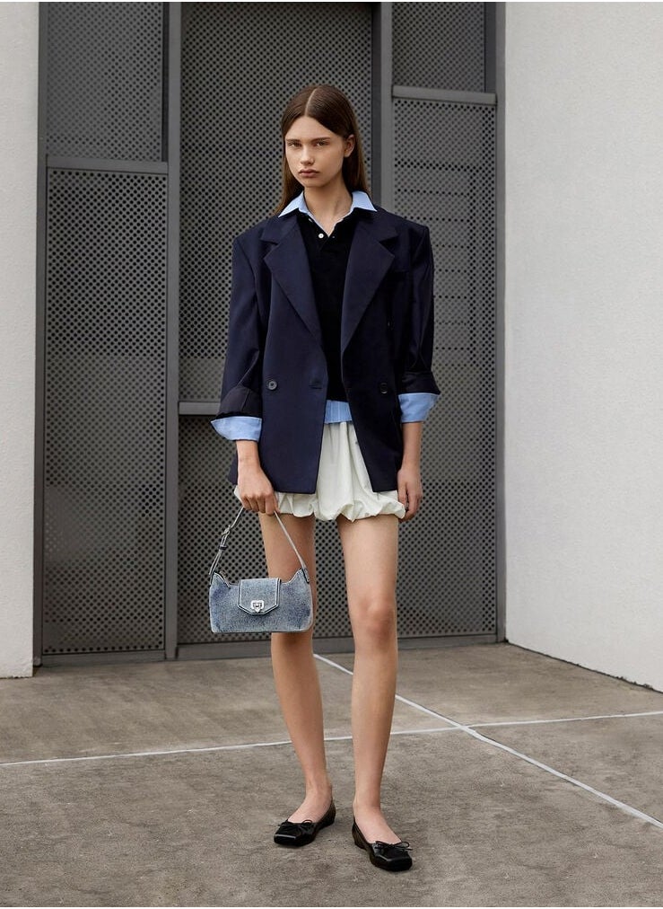 Charles & Keith Awen Belted Shoulder Bag