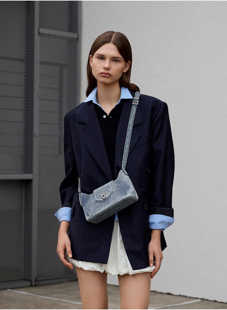 Charles & Keith Awen Belted Shoulder Bag
