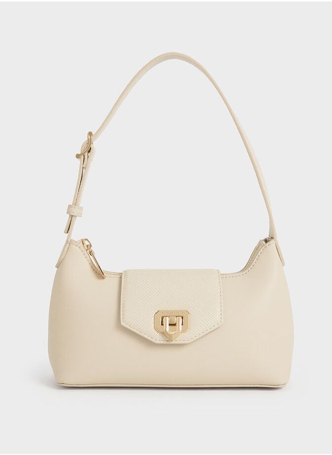 Charles & Keith Awen Belted Shoulder Bag