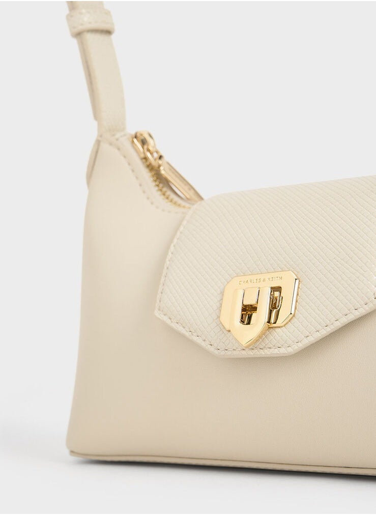 Charles & Keith Awen Belted Shoulder Bag
