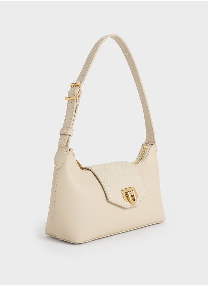 Charles & Keith Awen Belted Shoulder Bag