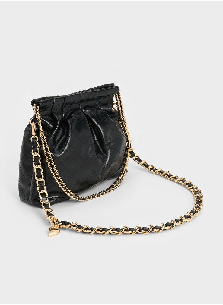 Apfra Quilted Chain-Handle Bag